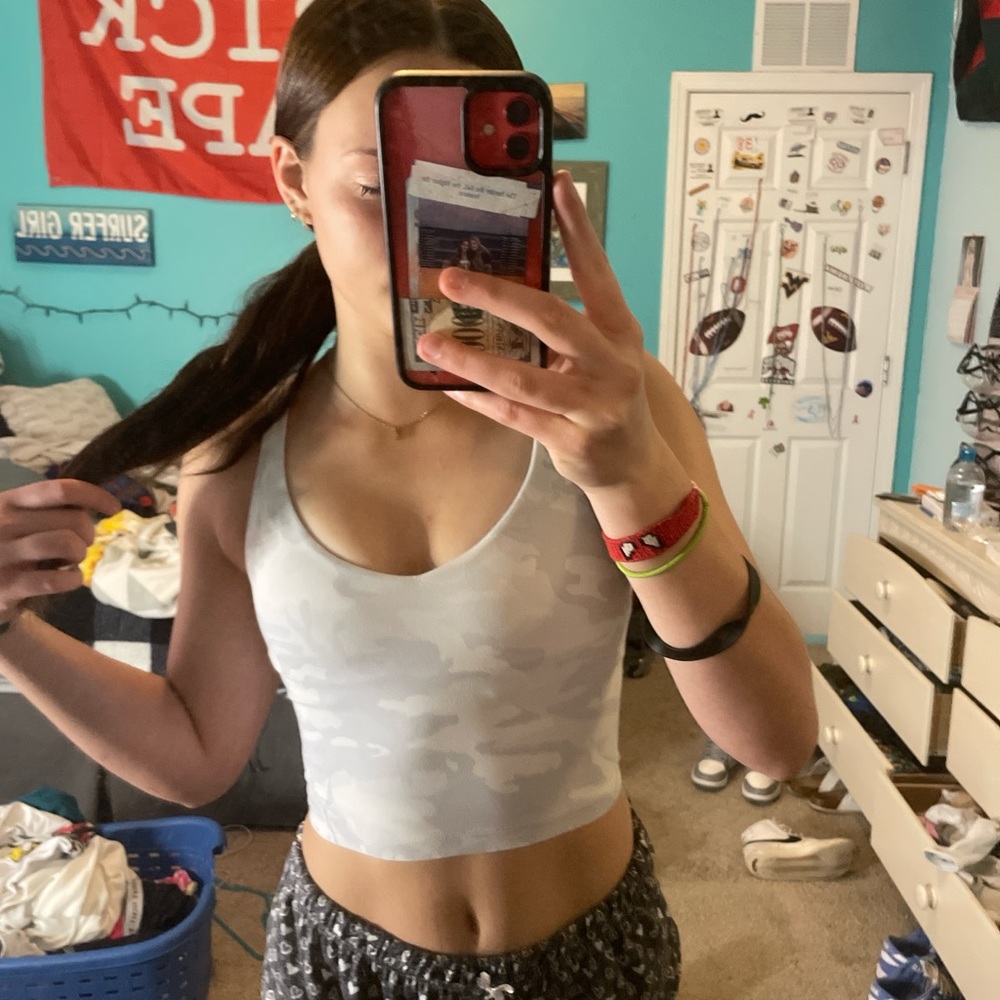 Lululemon White Camo Align Top